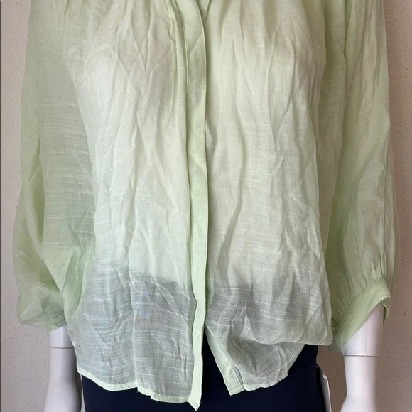 Light Green Women's Top - Picture 3 of 10